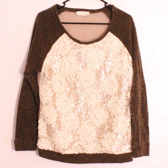 A'Reve Sweaters - A'Reve embellished textured sweater
